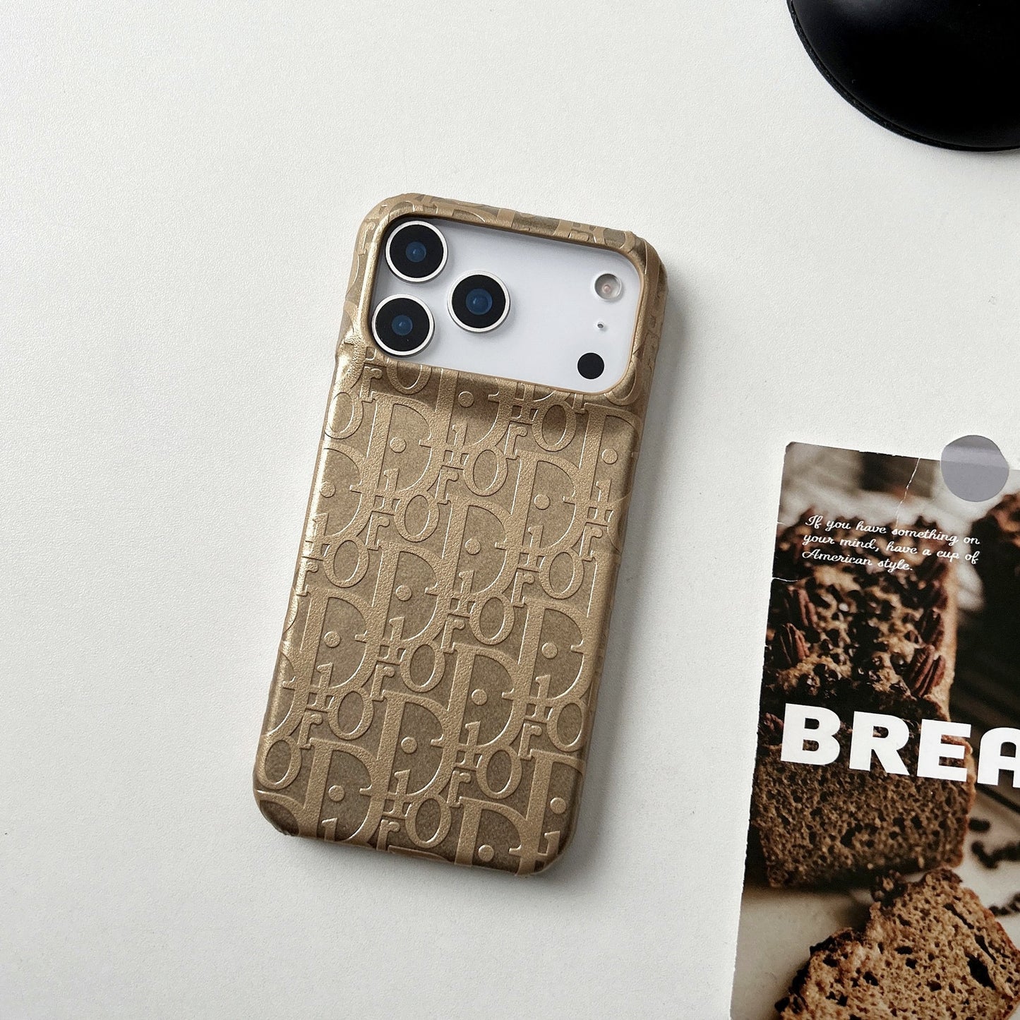 Lux Leather Dior Phone Case For iPhone 17 / 16 / 15 / 14