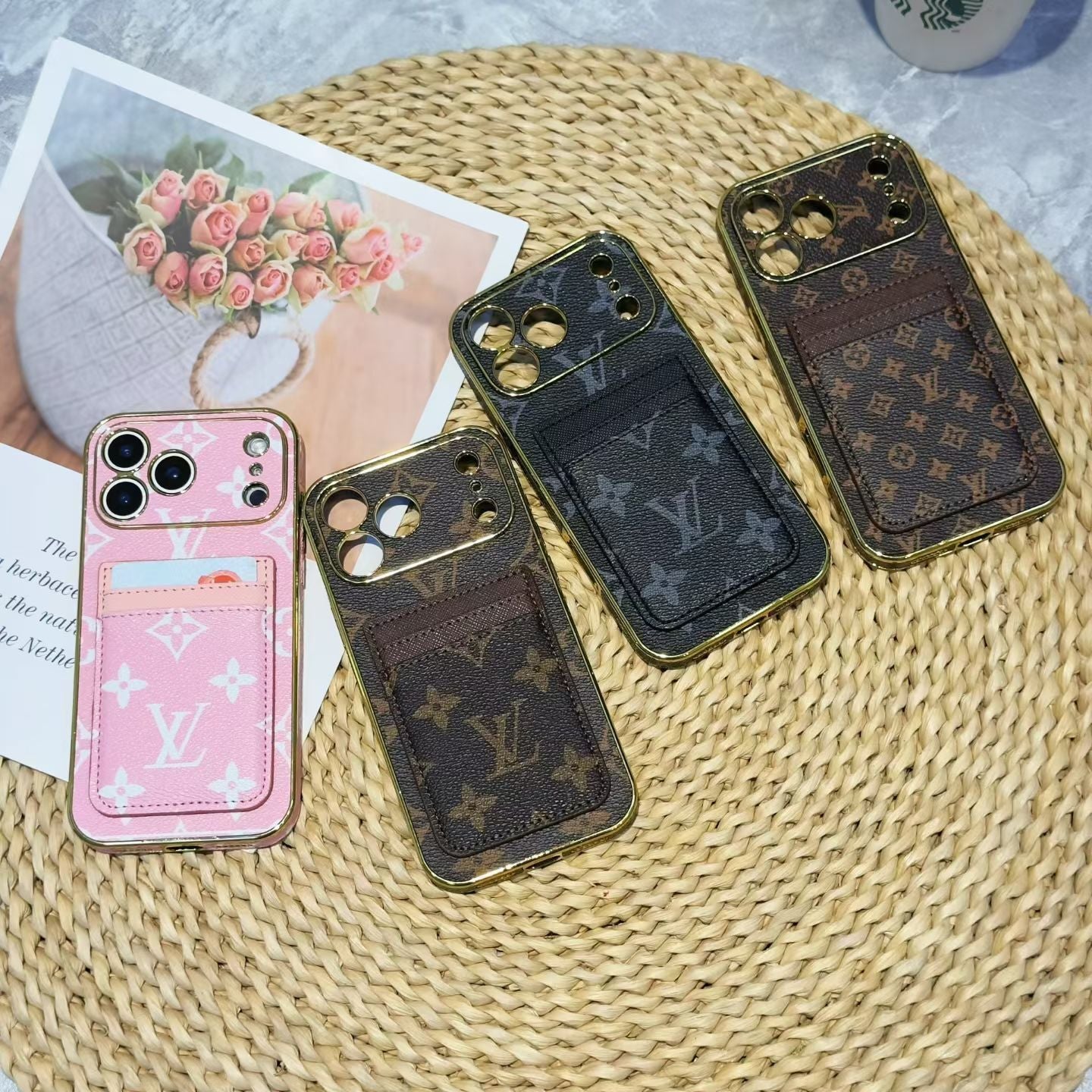Premium Phone Case with Card Holder For iPhone 12-17