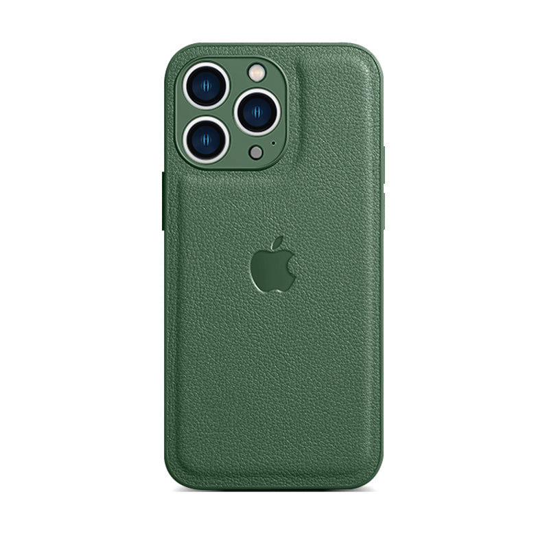 Graphite iPhone Leather Phone Case For iPhone 16 / 15 / 14