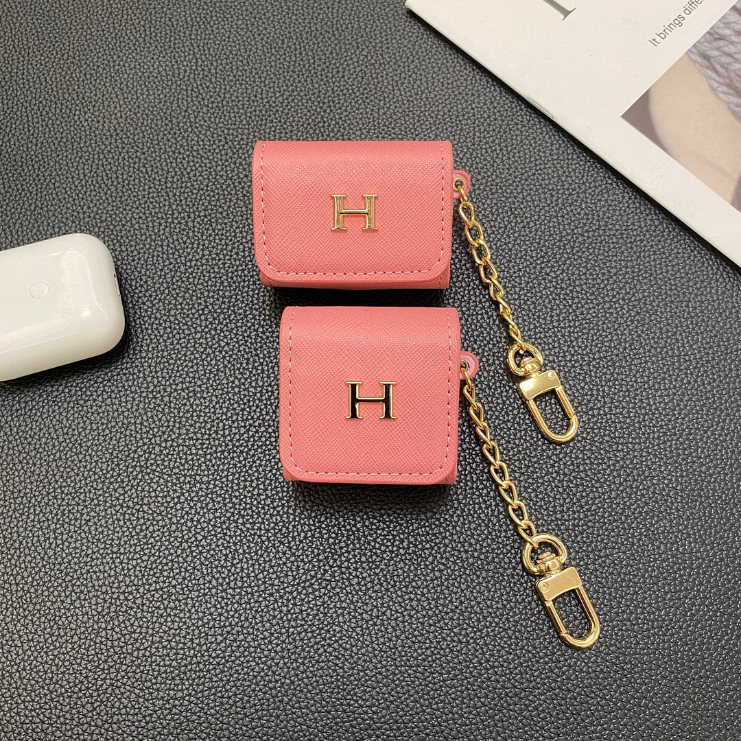Luxury Genuine Leather Apple AirPods Protective Leather Case