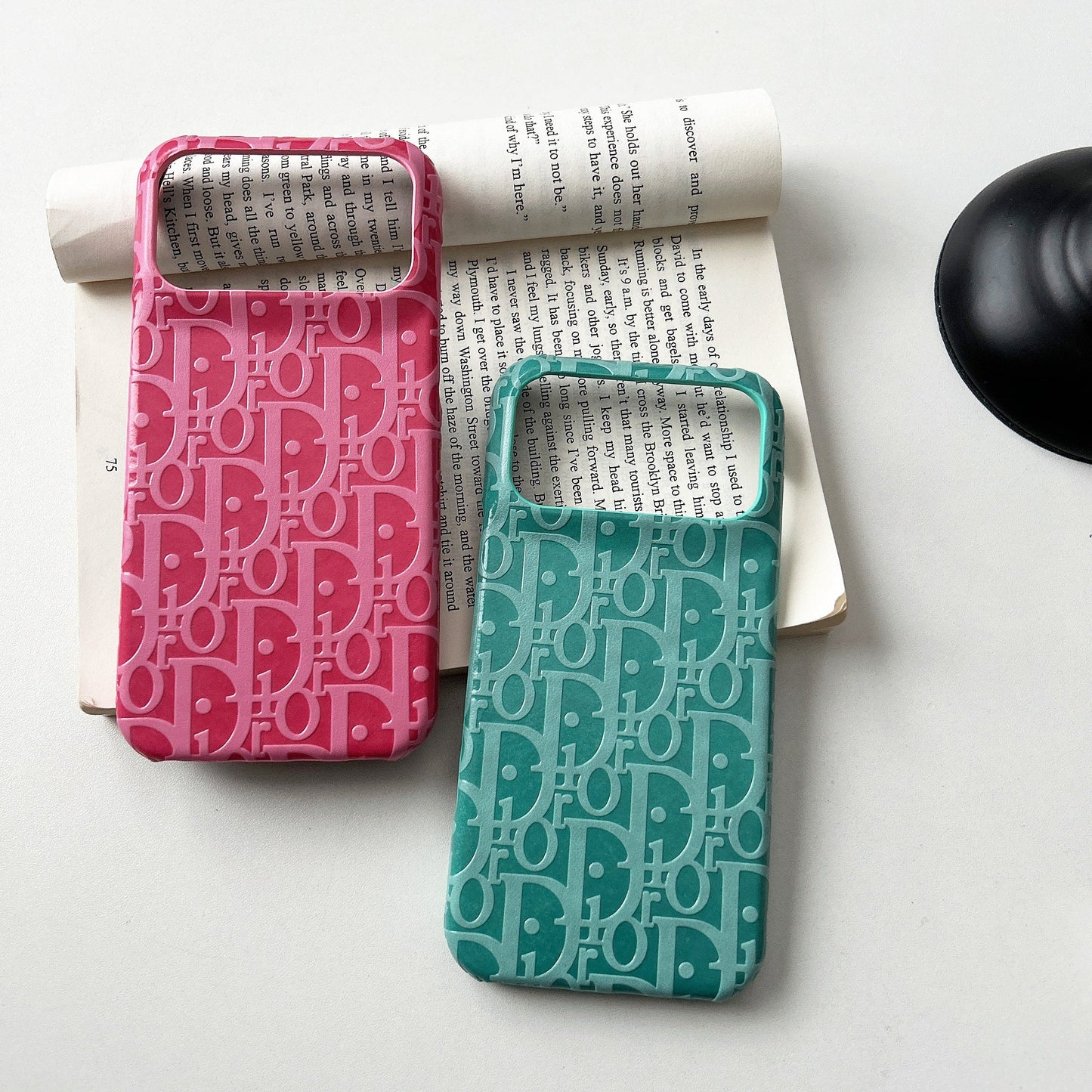 Lux Leather Dior Phone Case For iPhone 17 / 16 / 15 / 14