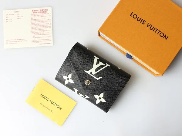 Luxury Louis Vuitton Wallet Black Monogram Card Holder