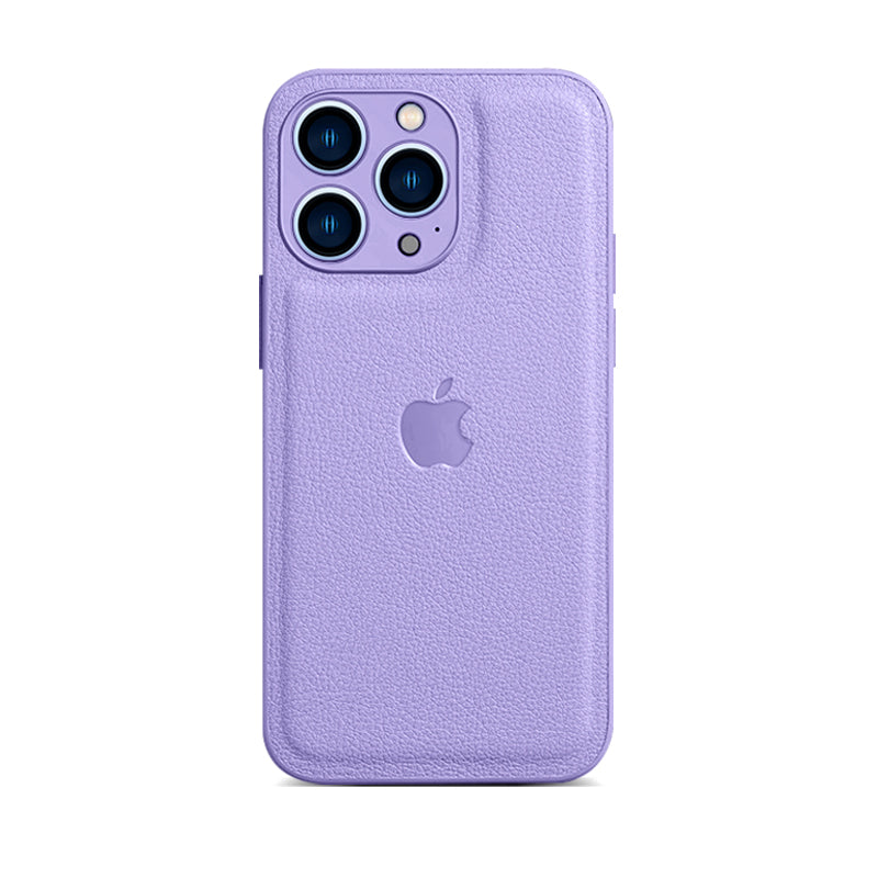 Graphite iPhone Leather Phone Case For iPhone 16 / 15 / 14