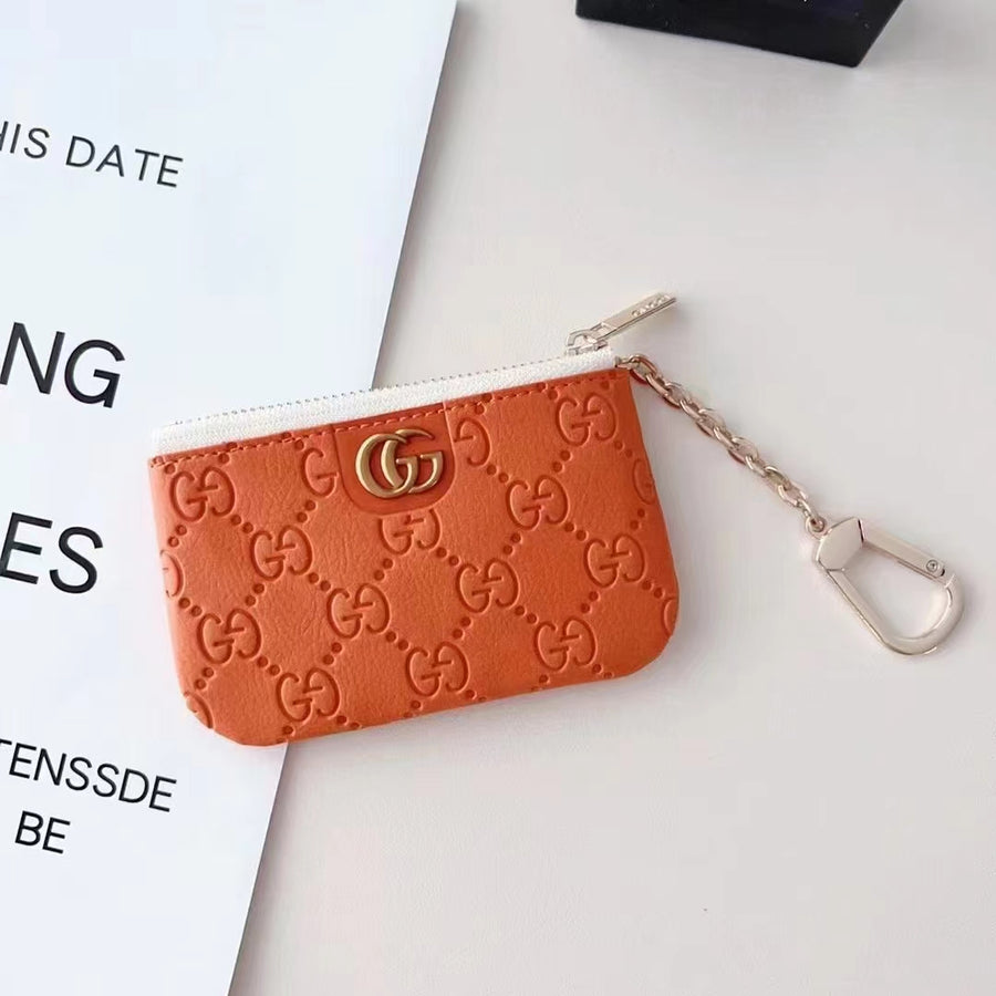 Style Embossed Keychain Wallet