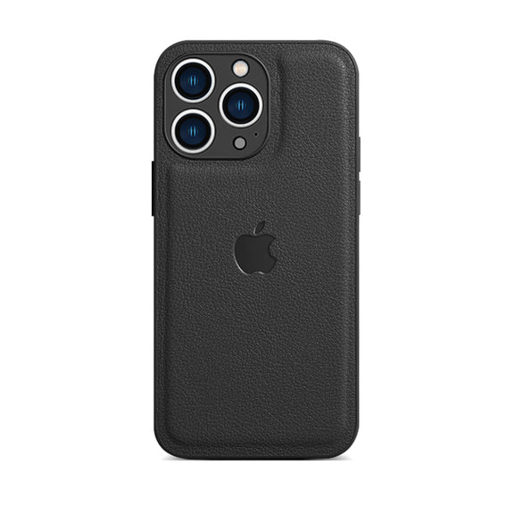 Graphite iPhone Leather Phone Case For iPhone 16 / 15 / 14