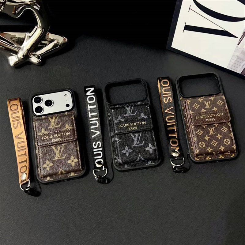 Luxury Phone Case with Card Slot for iPhone 12-17