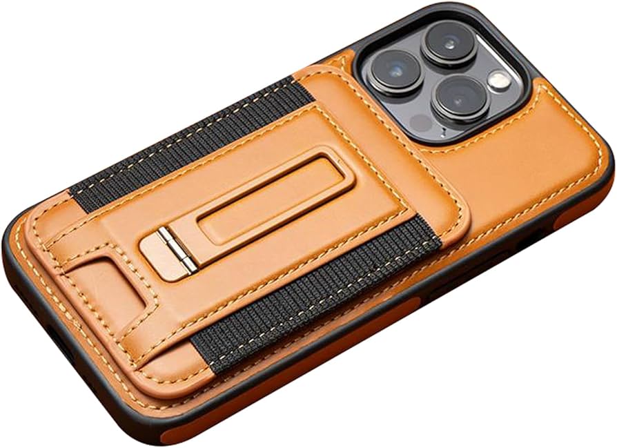 Leather Case with Magnetic, Detachable Card Holder