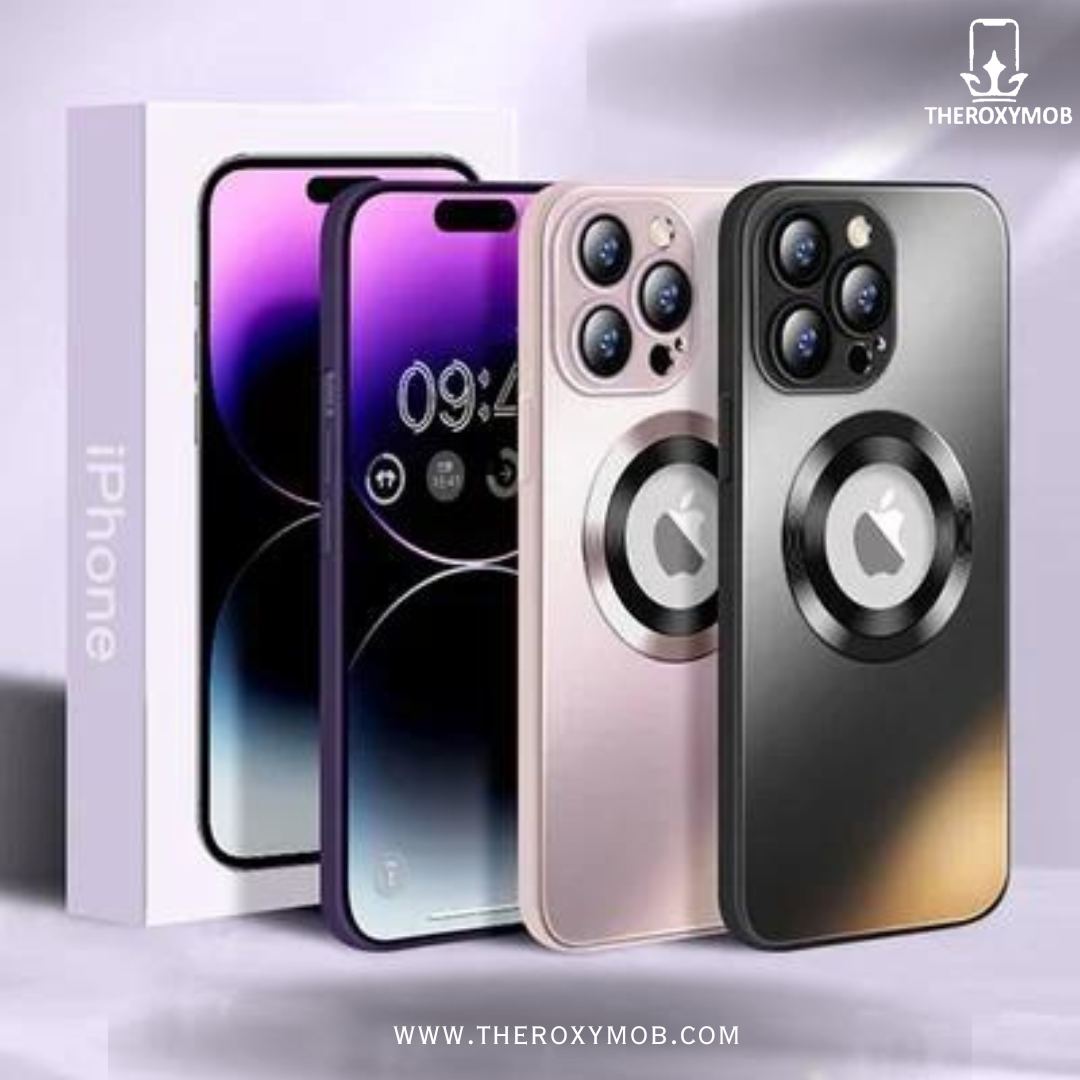 MAGNETIC GLASS FROSTED CASE FOR IPHONE 16 TO 14