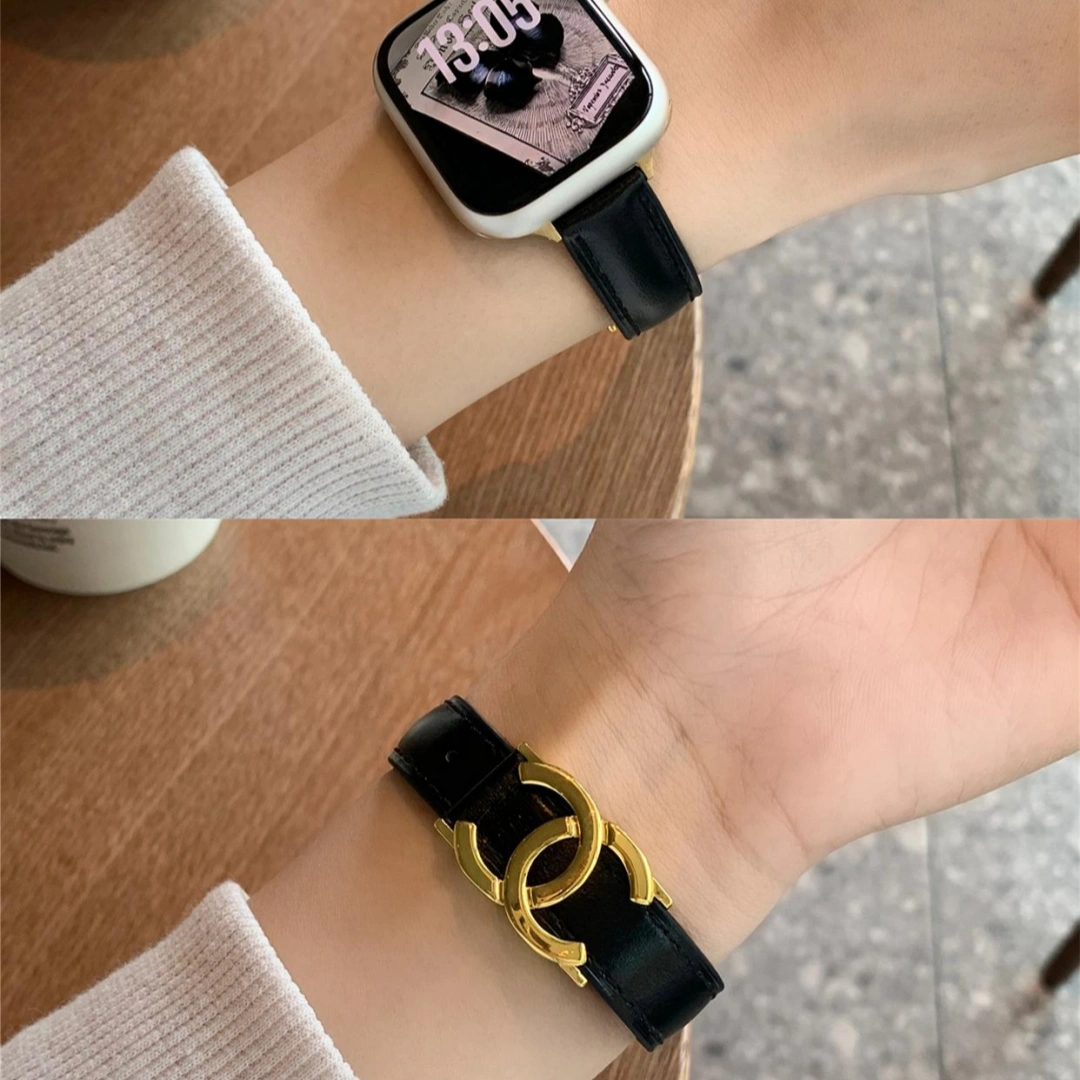 Double-C Leather Strap