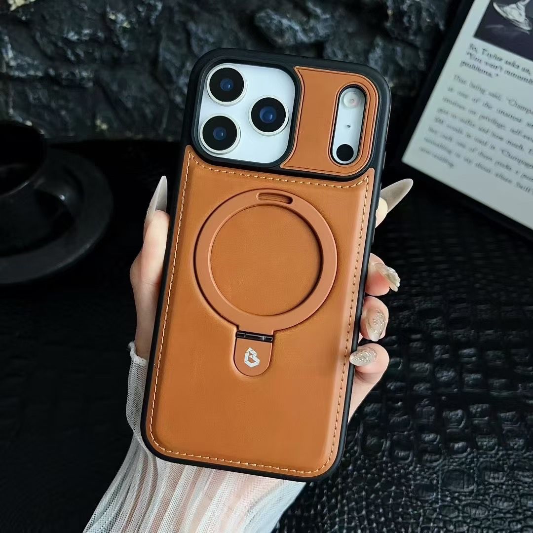 Luxurious Invisible Stand Phone Case For iPhone 17 / 16 / 15 / 14