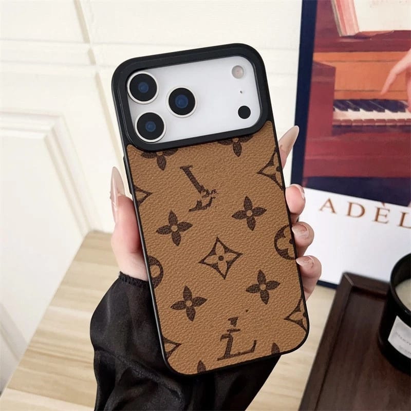 Luxury Designer Leather Case For iPhone 17 / 16 / 15 / 14