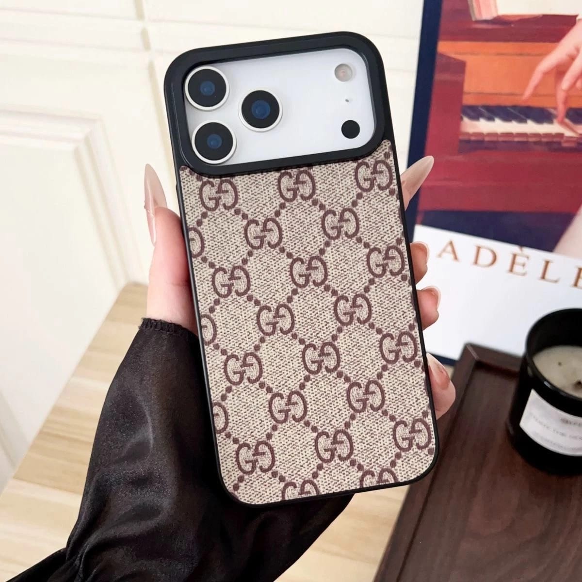 Luxury Designer Leather Case For iPhone 17 / 16 / 15 / 14