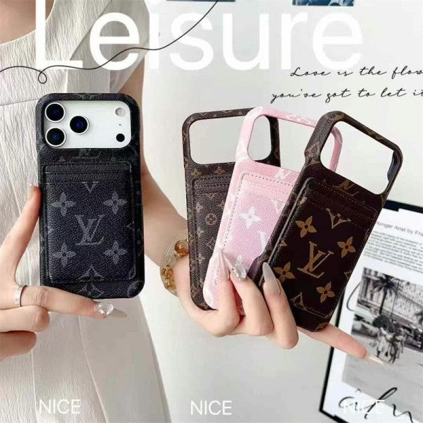 Magsafe Leather Phone Case Card Holder for iPhone 12-17