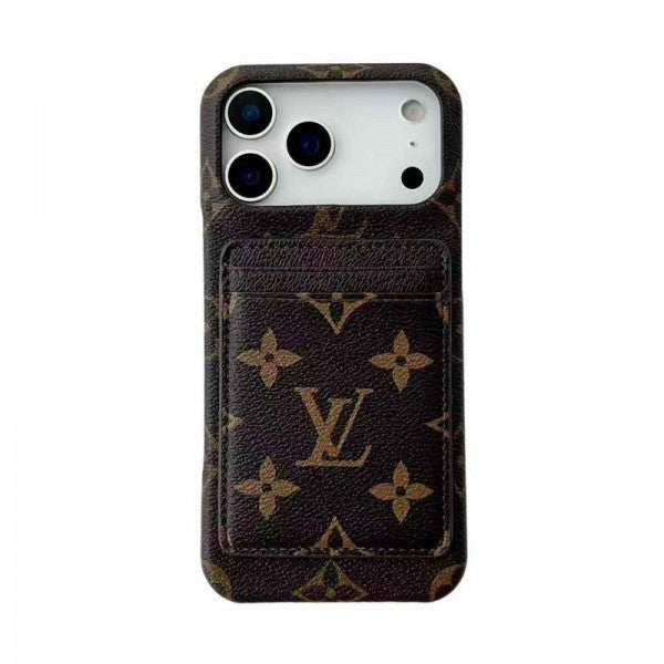 Leather Card Holder Case for iPhone 17/ 16/ 15/ 14