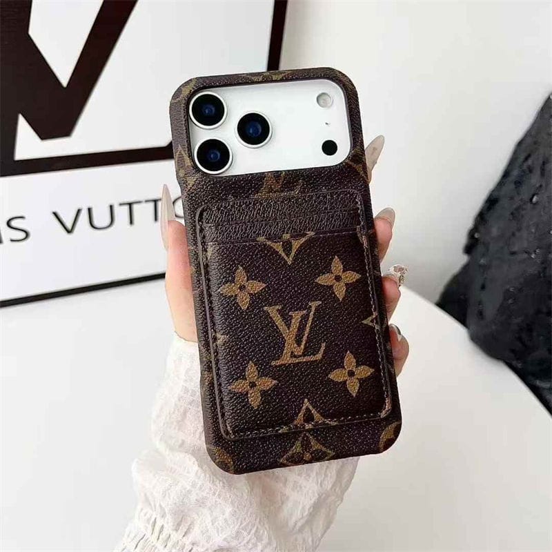 Leather Card Holder Case for iPhone 17/ 16/ 15/ 14