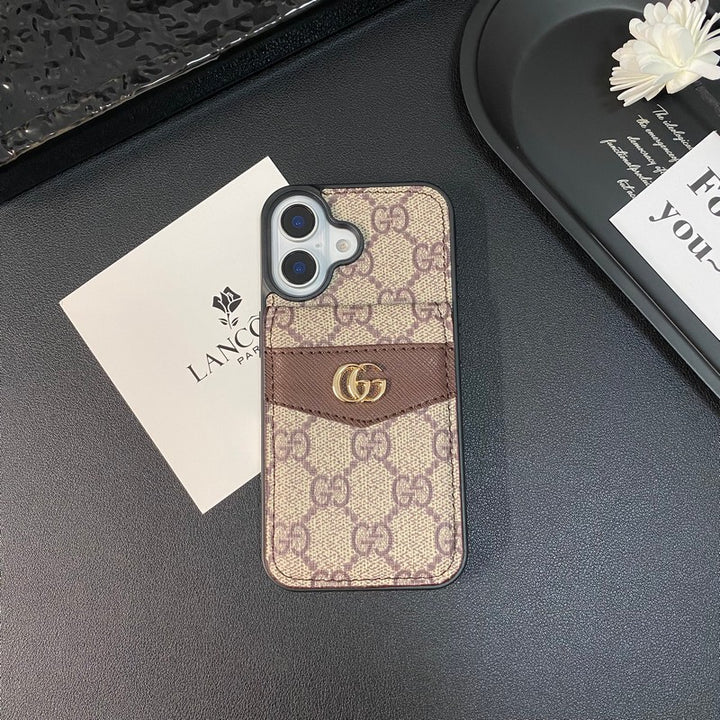 Luxury Case with CARD BAG IPHONE CASE