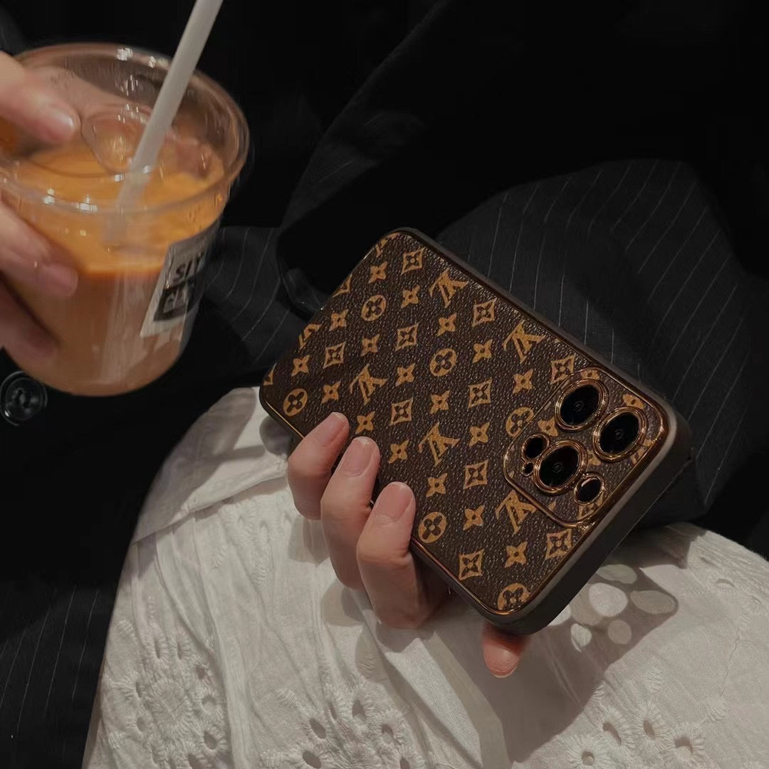 BROWN COLOR PHONE CASE FOR IPHONE