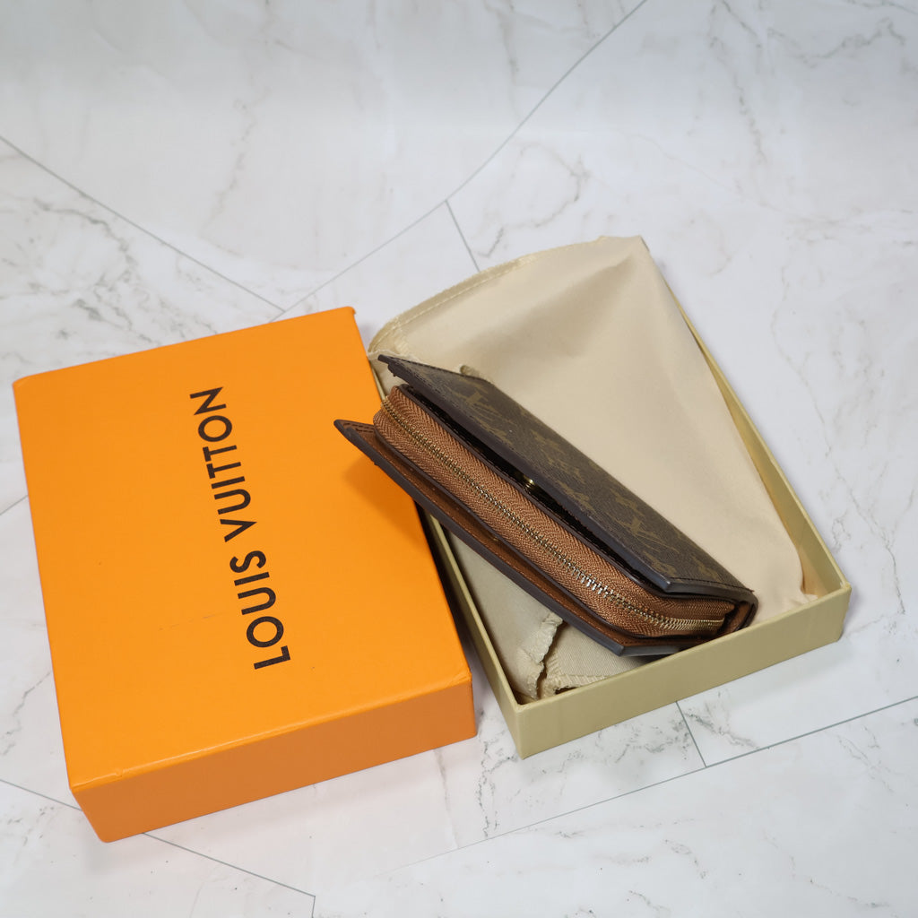 Fashion Brand Monogram Brown Wallet