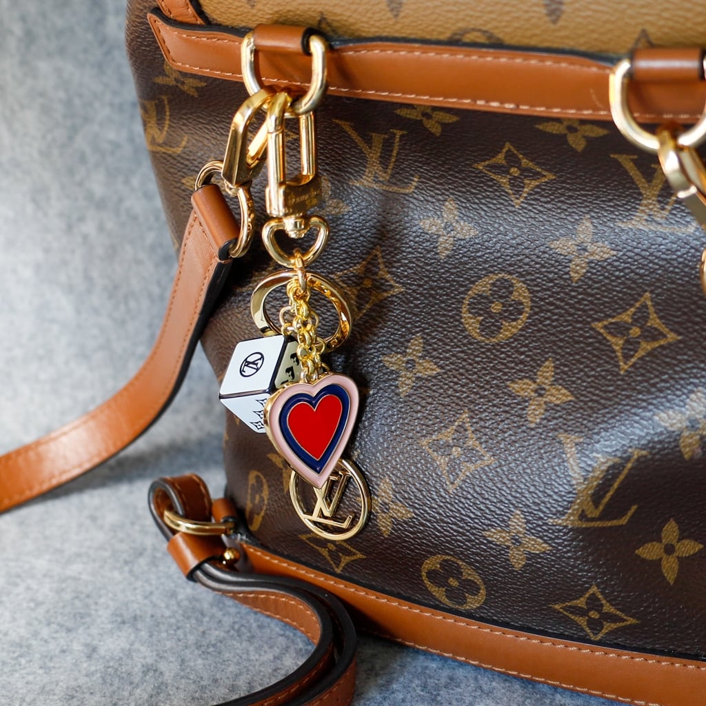 Luxury Louis Vuitton Designer Key Chain Fortune Cube Bag Charm
