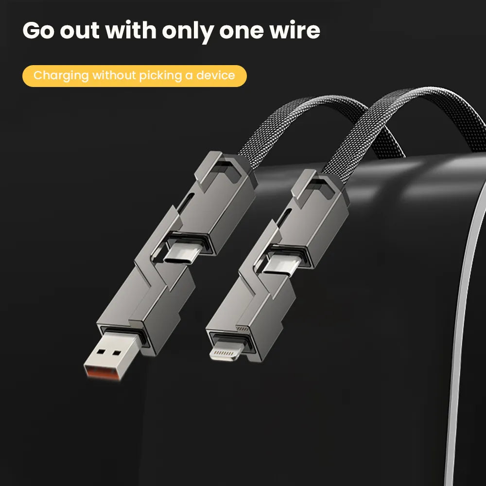 4-in-1 The Cable Fast Charger for iPhone Series And Samsung Series