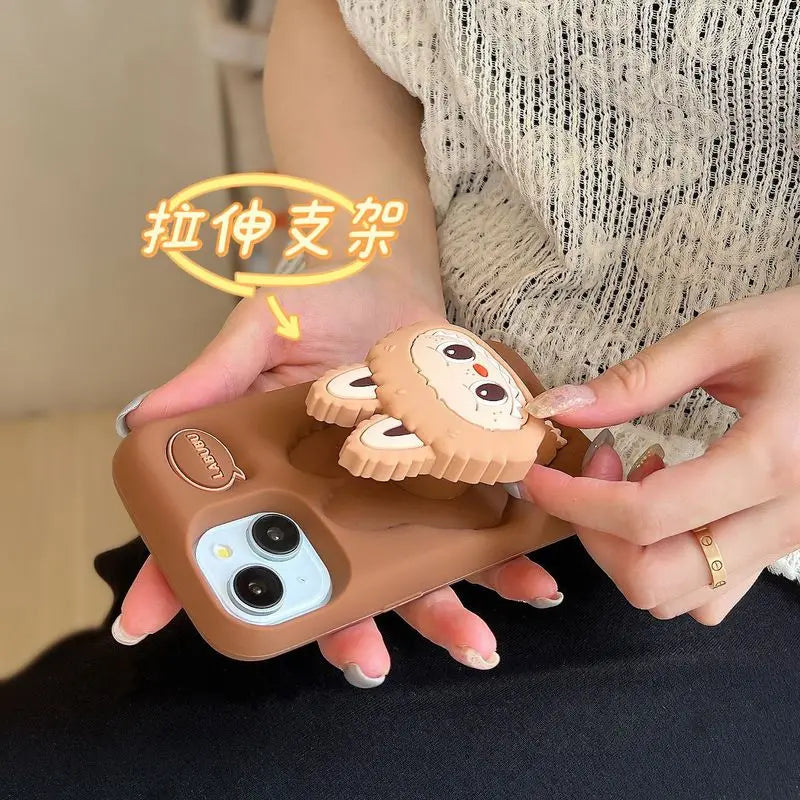 Cute 3D Labubu Cute Phone Case For iPhone 16 15 14