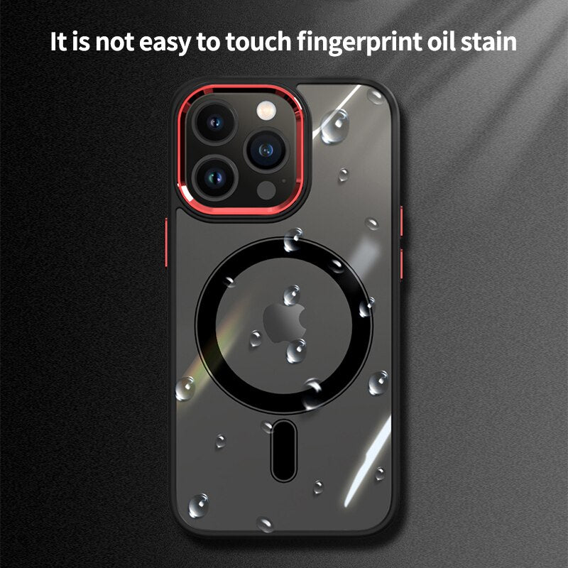 CLEAR HD WIRELESS CHARGING CASE FOR IPHONE 16 TO 13