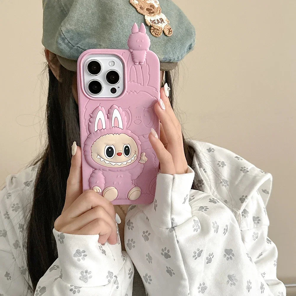 Funny Cartoon LaBubu Cover For iPhone 16 15 14
