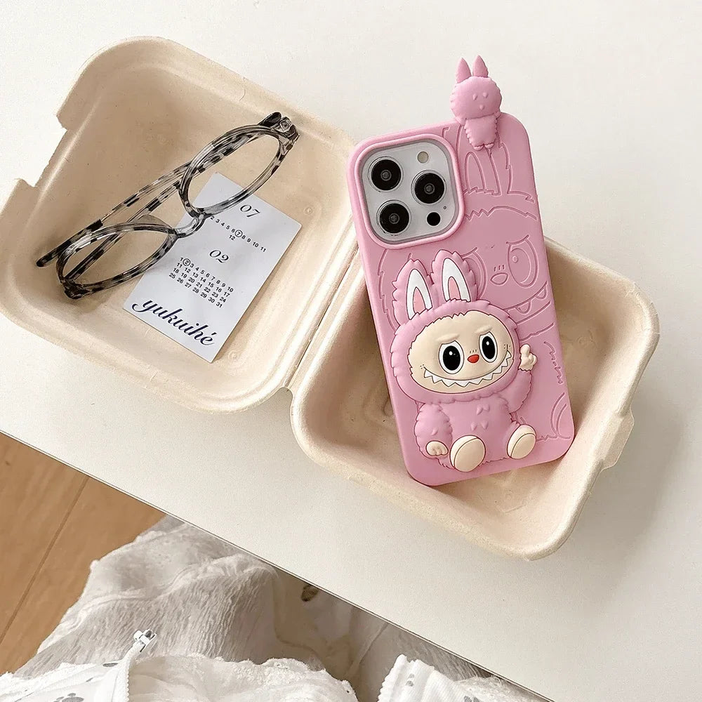 Funny Cartoon LaBubu Cover For iPhone 16 15 14