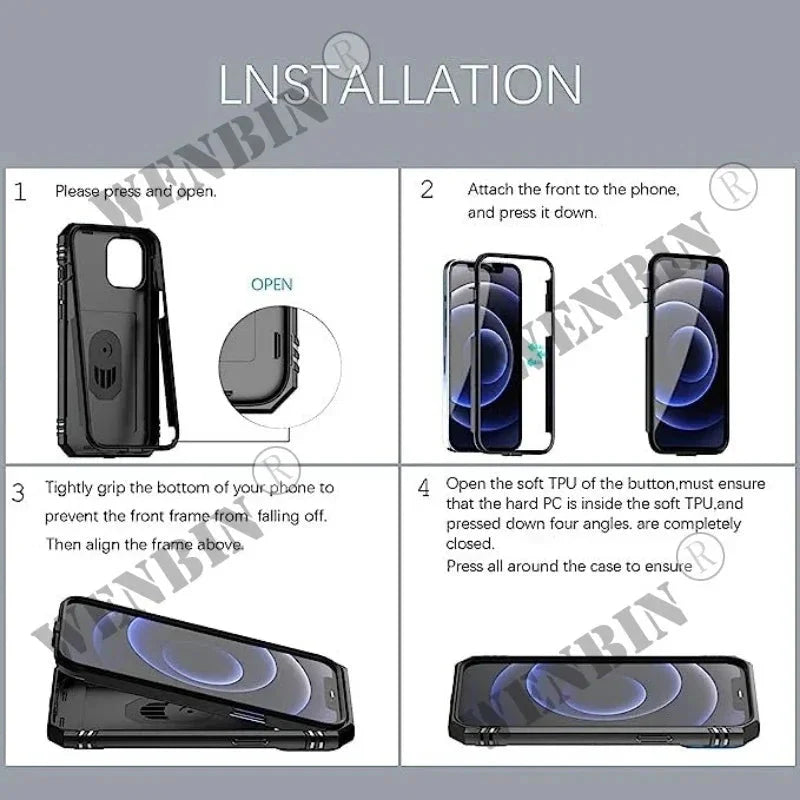360 Degree Rotate Kickstand Cover Case For Samsung S25 S24 / S23 Series CaseSpot