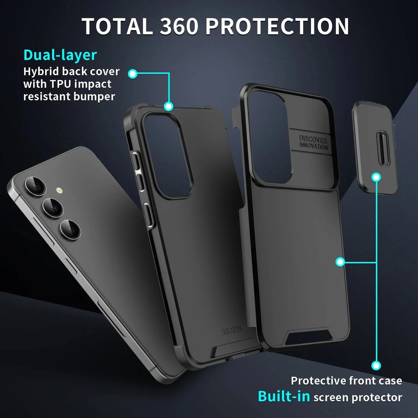 Slide Camera Cover For Samsung Galaxy S25 S24 S23 THEROXYMOB