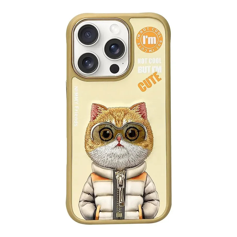 Super 3D cute Animal Case For Iphone 16 15 14