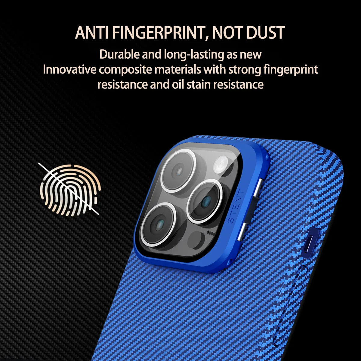Magnetic Carbon Fiber Pattern Phone Case With Lens Protection For iPhone