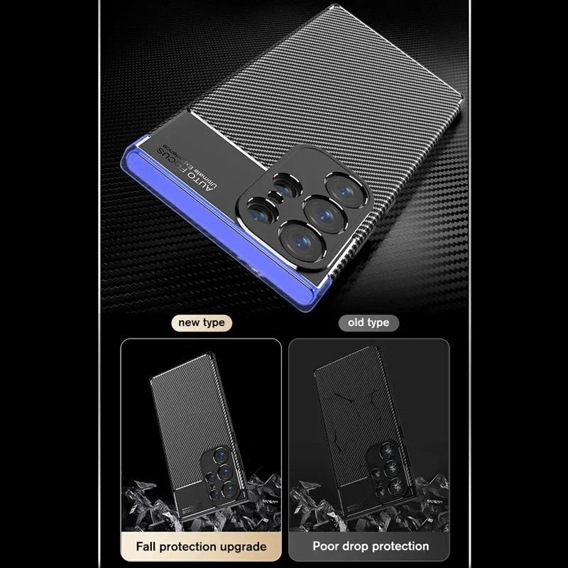 Soft shell Fibre Case For Samsung Galaxy S25 / S24 THEROXYMOB