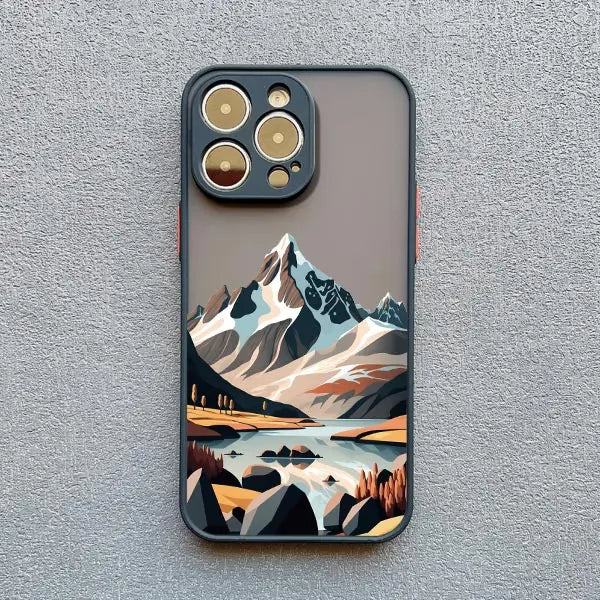 Mountain Peaks Landscape Phone Case for iPhone 16 15 14