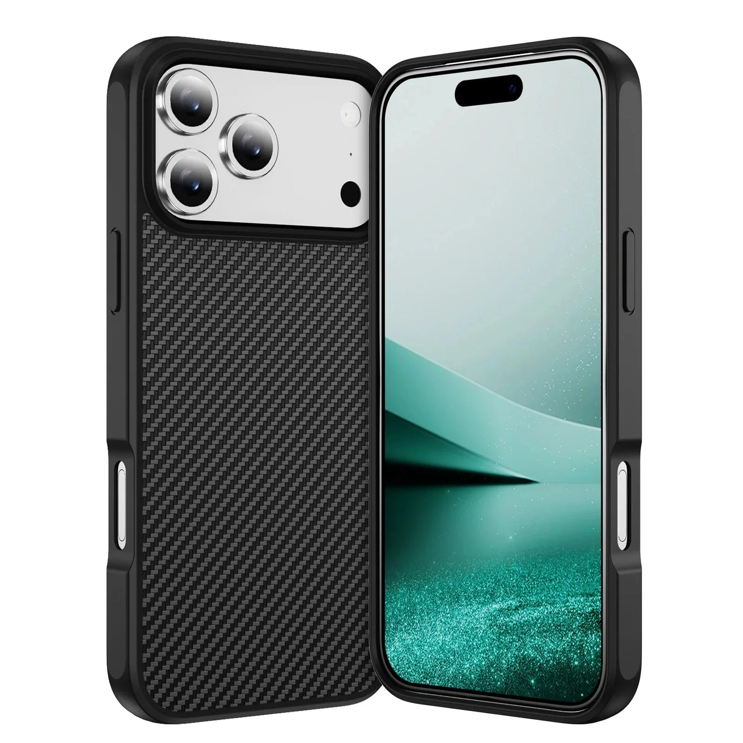 Thin Carbon Fiber Texture Magnetic Hard Case For Magsafe For iPhone 17 /16 /15 /14 THEROXYMOB