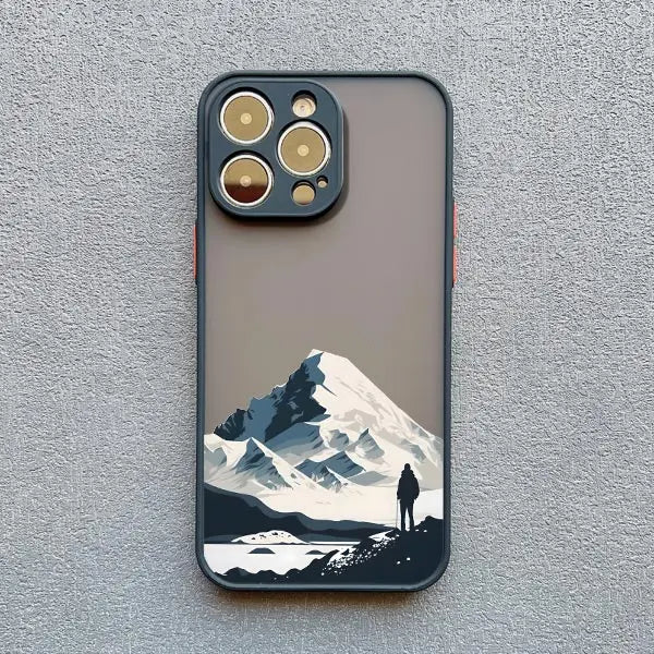 Mountain Peaks Landscape Phone Case for iPhone 16 15 14