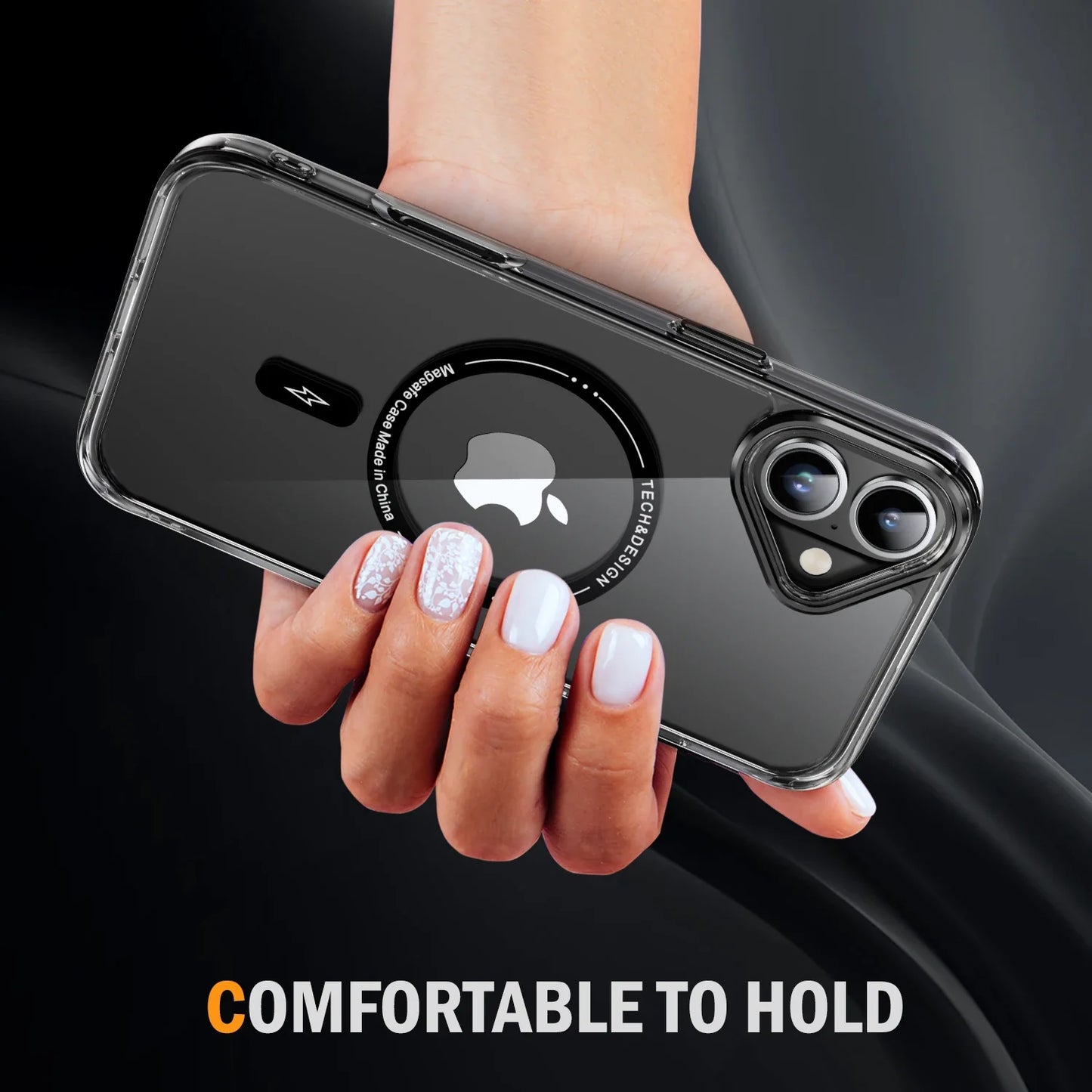 ULTAR THIN CLEAR MAGNETIC CASE FOR IPHONE 16 15 14