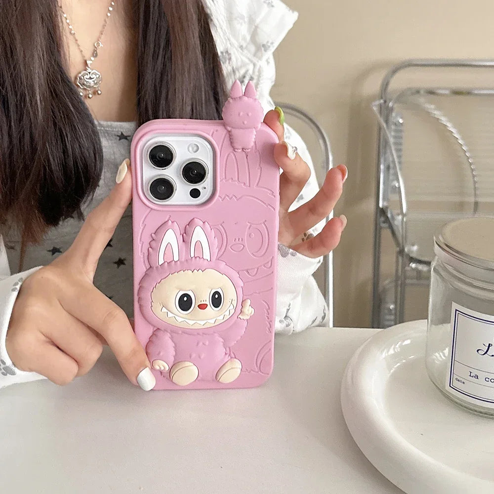 Funny Cartoon LaBubu Cover For iPhone 16 15 14