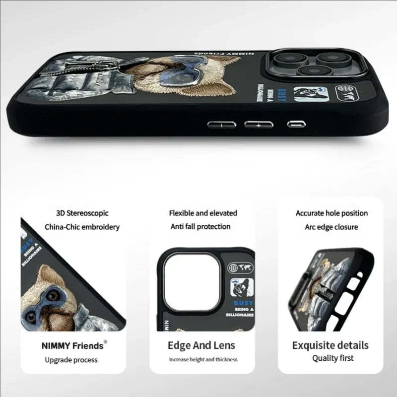 Super 3D cute Animal Case For Iphone 16 series