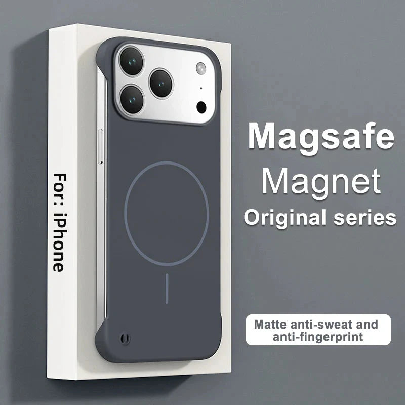 Frameless Magnetic Case For iPhone 17/ 16 /15 /14 THEROXYMOB
