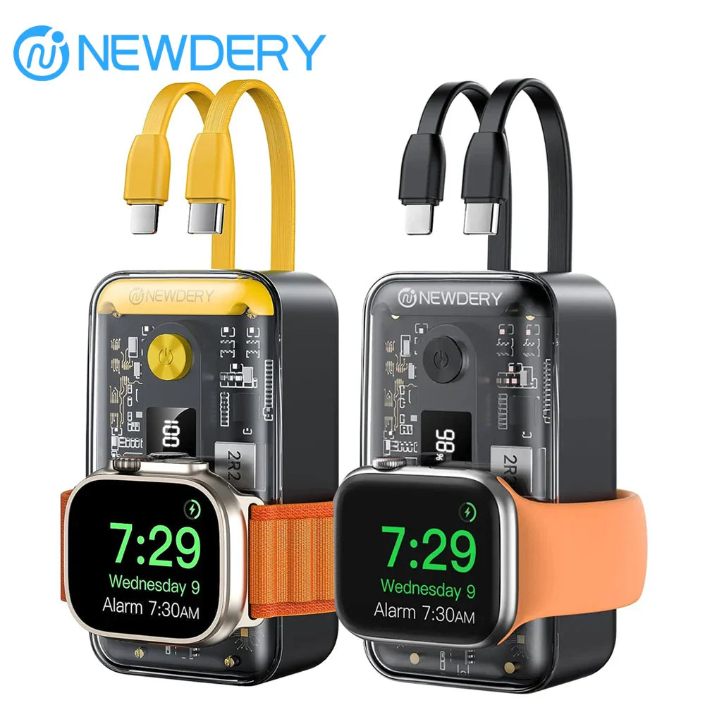 4 In 1 Built-in Two Cables Power Bank
