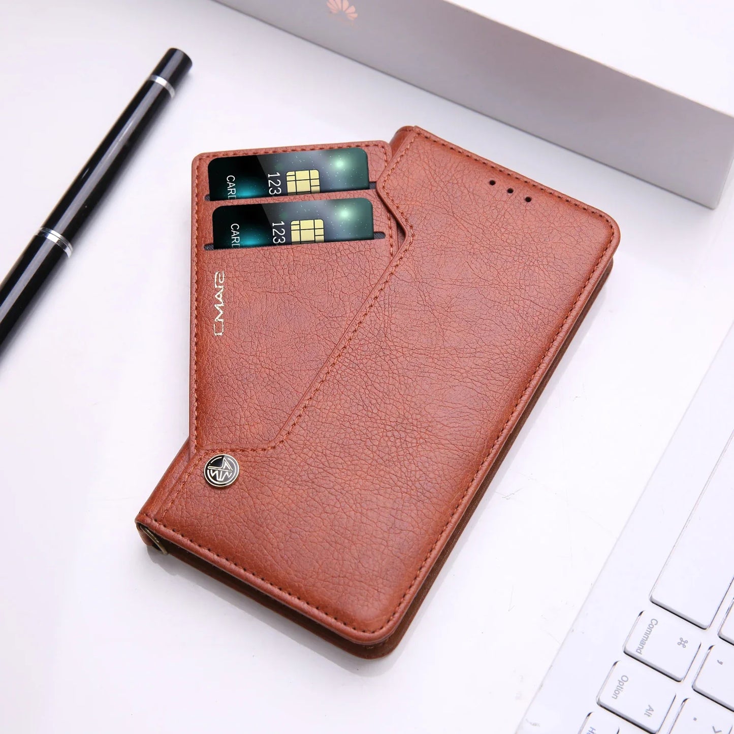 Luxury Leather Wallet Card Slot Holder Phone Case For iPhone 16 15 14