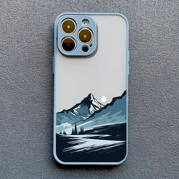 Mountain Peaks Landscape Phone Case for iPhone 16 15 14