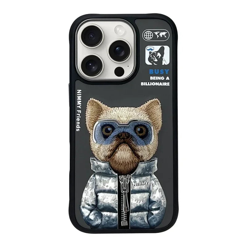 Super 3D cute Animal Case For Iphone 16 15 14