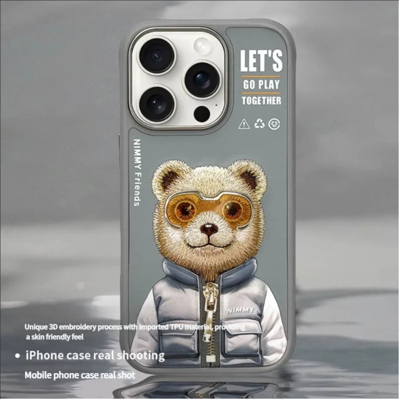 Super 3D cute Animal Case For Iphone 16 series