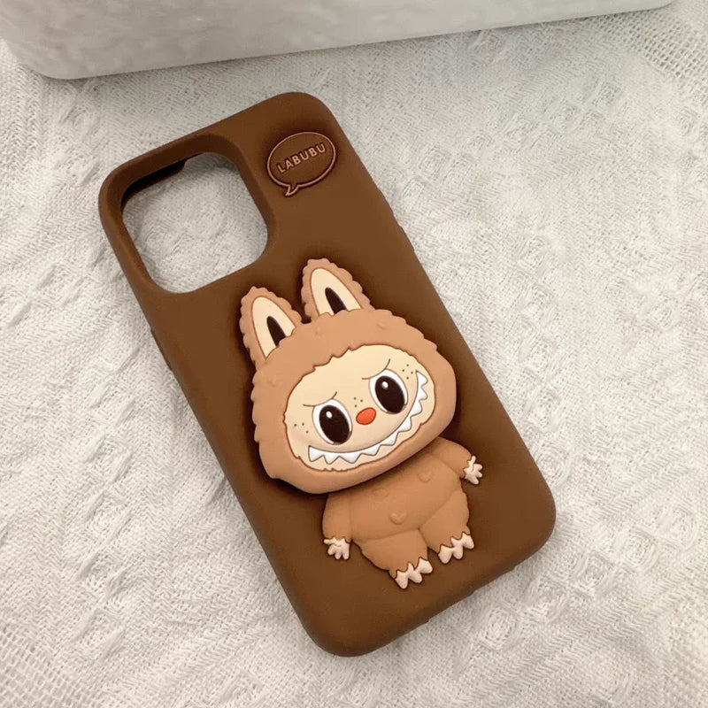Cute 3D Labubu Cute Phone Case For iPhone 16 15 14