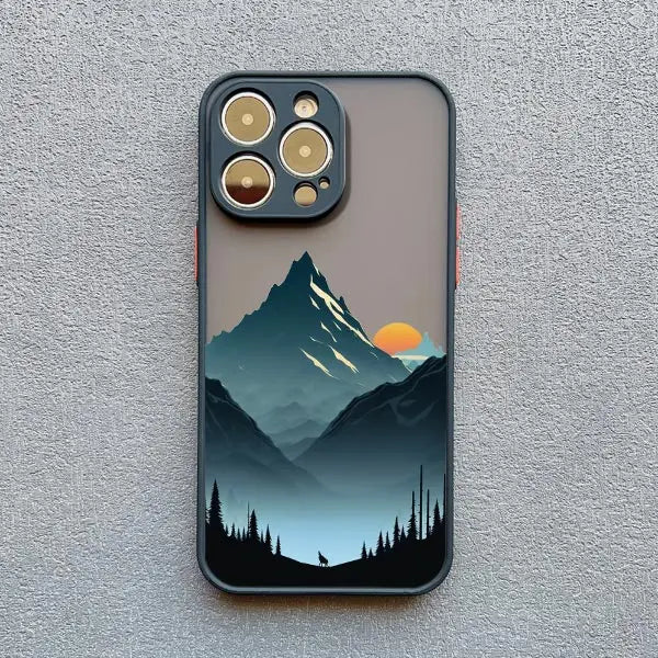 Mountain Peaks Landscape Phone Case for iPhone 16 15 14