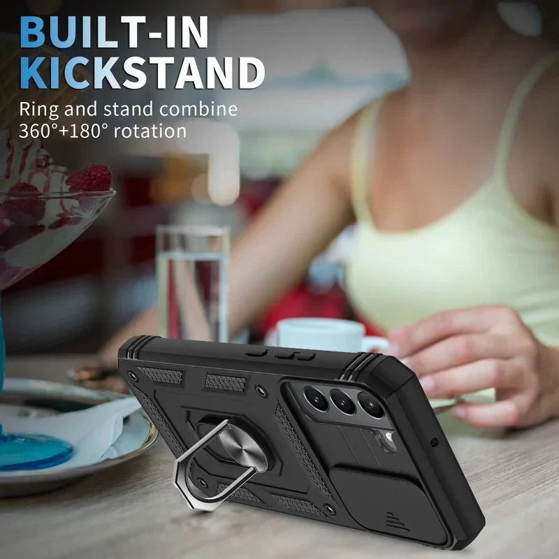 360 Degree Rotate Kickstand Cover Case For Samsung S25 S24 / S23 Series CaseSpot