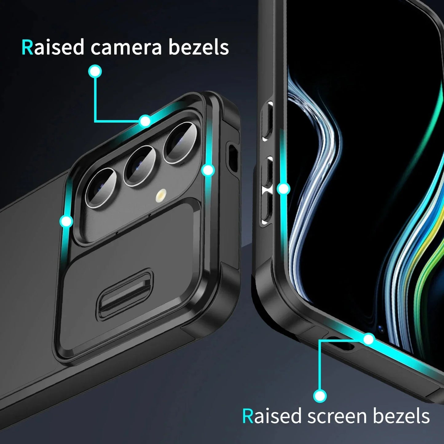 Slide Camera Cover For Samsung Galaxy S25 S24 S23 THEROXYMOB