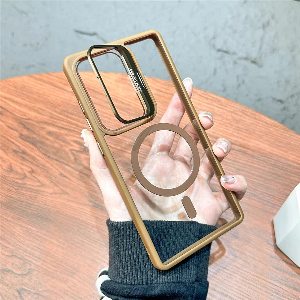 Folding Lens Stand Magsafe Case For Samsung S25 THEROXYMOB